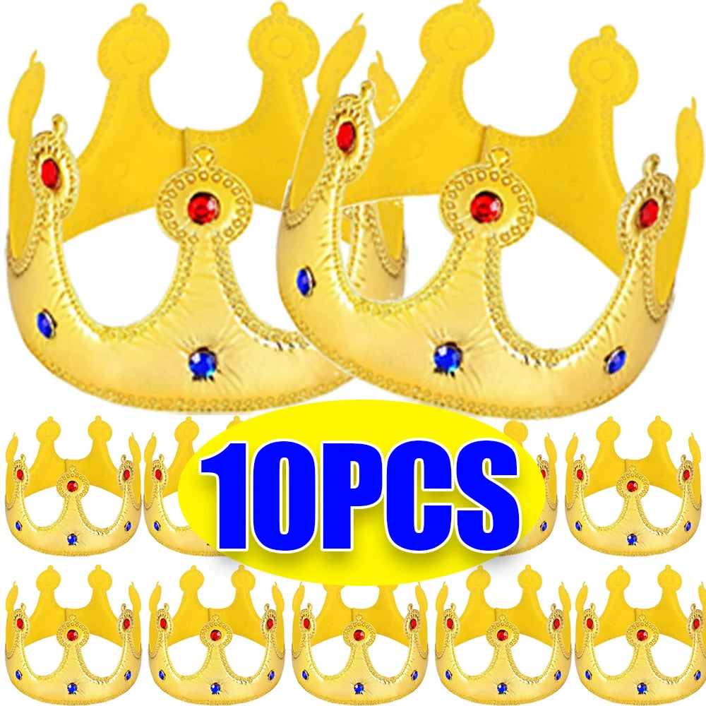 Golden Birthday Crown Hats Non — Swuffy