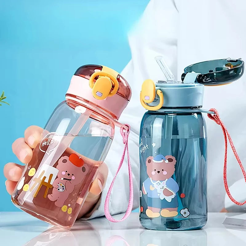 Nuvora Cartoon Teddy Bear Children S Plastic Cup — Nuvora