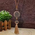 Brown Necklace Dream Catcher Tassel — Swuffy