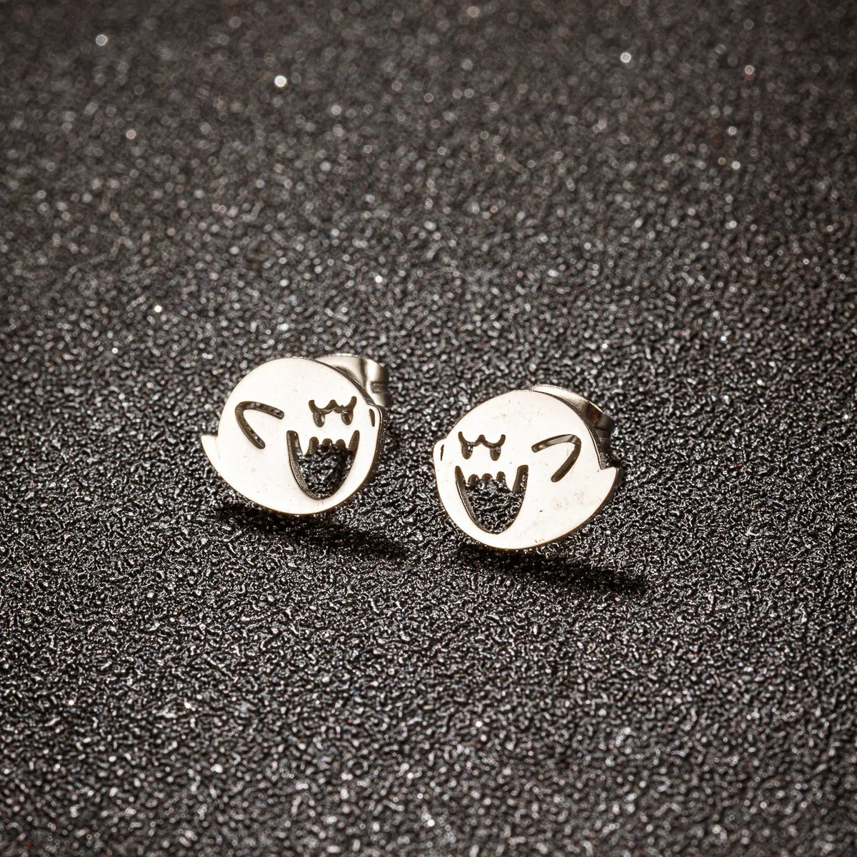 Stainless Steel Cartoon Earrings Stud — Swuffy