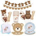 Nuvora Brown Teddy Bear Printe Napkin Teddy Bear — Nuvora