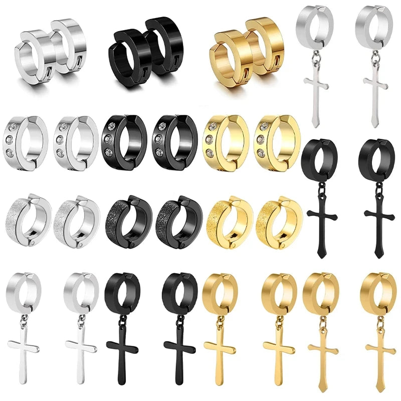 Stainless Steel Clip On Earrings — Swuffy