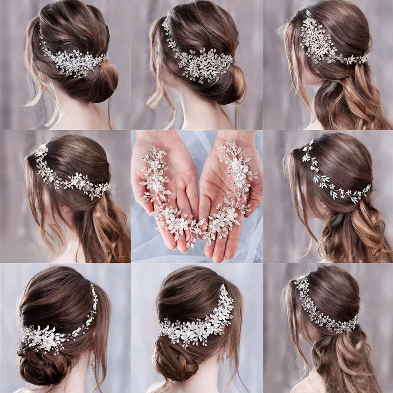 Luxurious Flower Headbands Tiaras Wedding — Swuffy