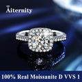 Gra Certificate Moissanite Ring Silver — Swuffy