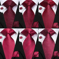 Men's Burgundy Paisley Silk Tie Gift Set — Swuffy
