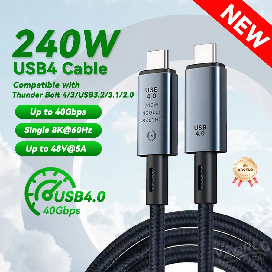Cable Gbps Thunderbolt Type Fast — Swuffy