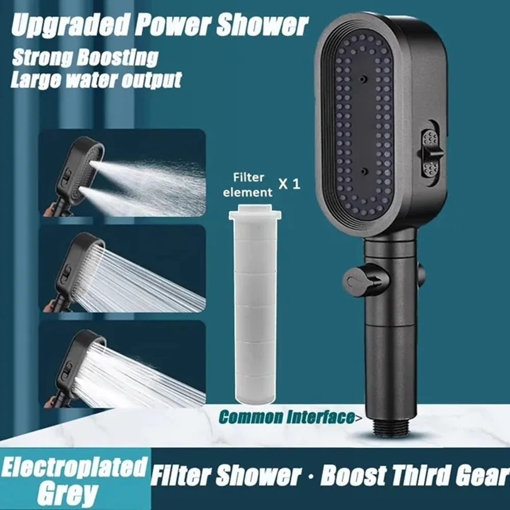 Pressure Shower Head Modes Adjustable — Swuffy