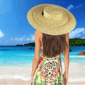 Wide Brim Straw Hat Long — Swuffy