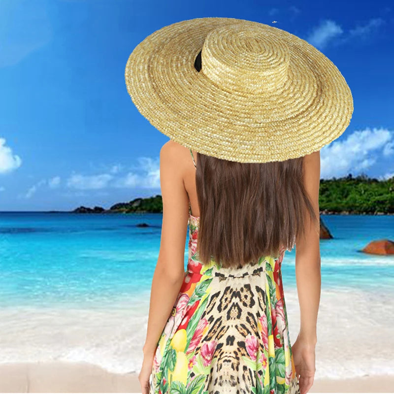 Wide Brim Straw Hat Long — Swuffy