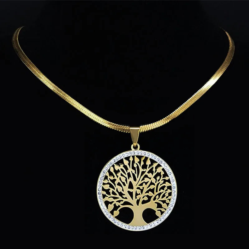 Tree Life Stainless Steel Crystal — Swuffy