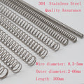 Nuvora 304 Stainless Steel Length 300Mm Compression Spring — Nuvora