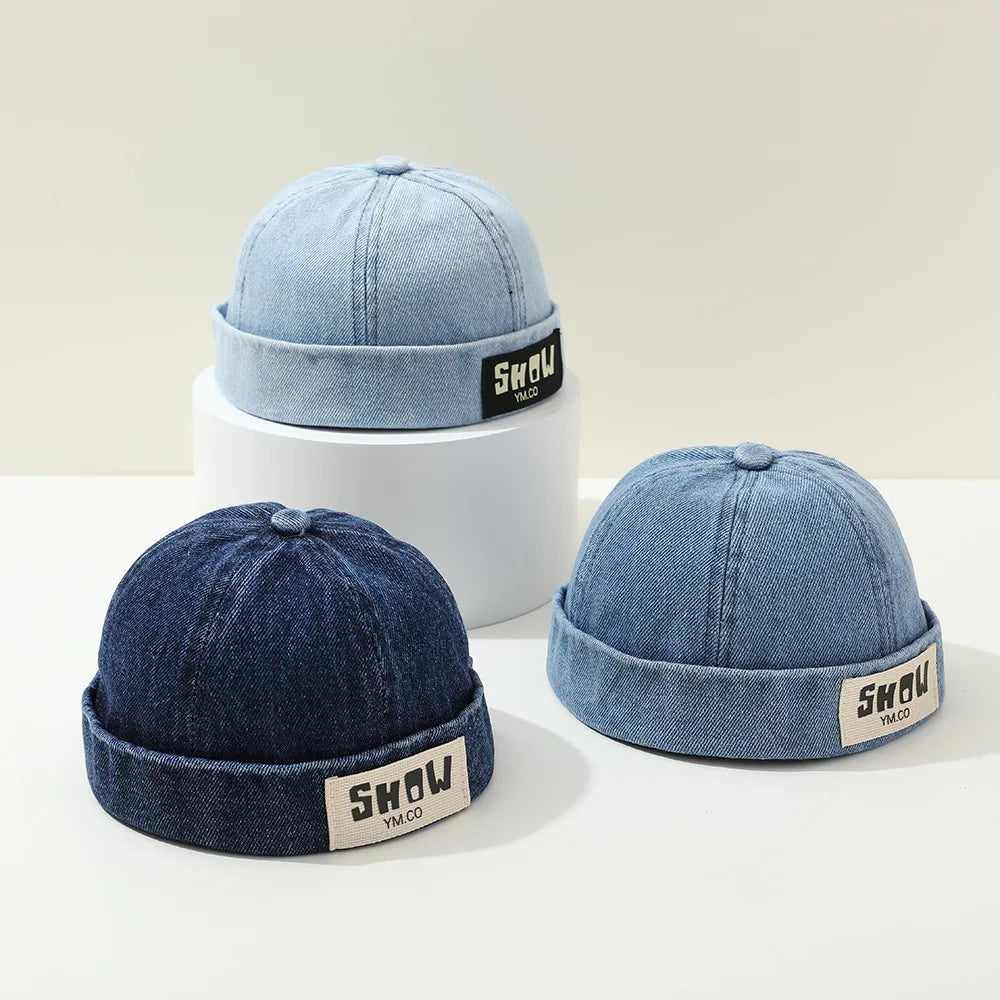 Solid Baby Brimless Hat Denim — Swuffy