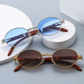 Retro Imitation Wood Grain Sunglasses — Swuffy