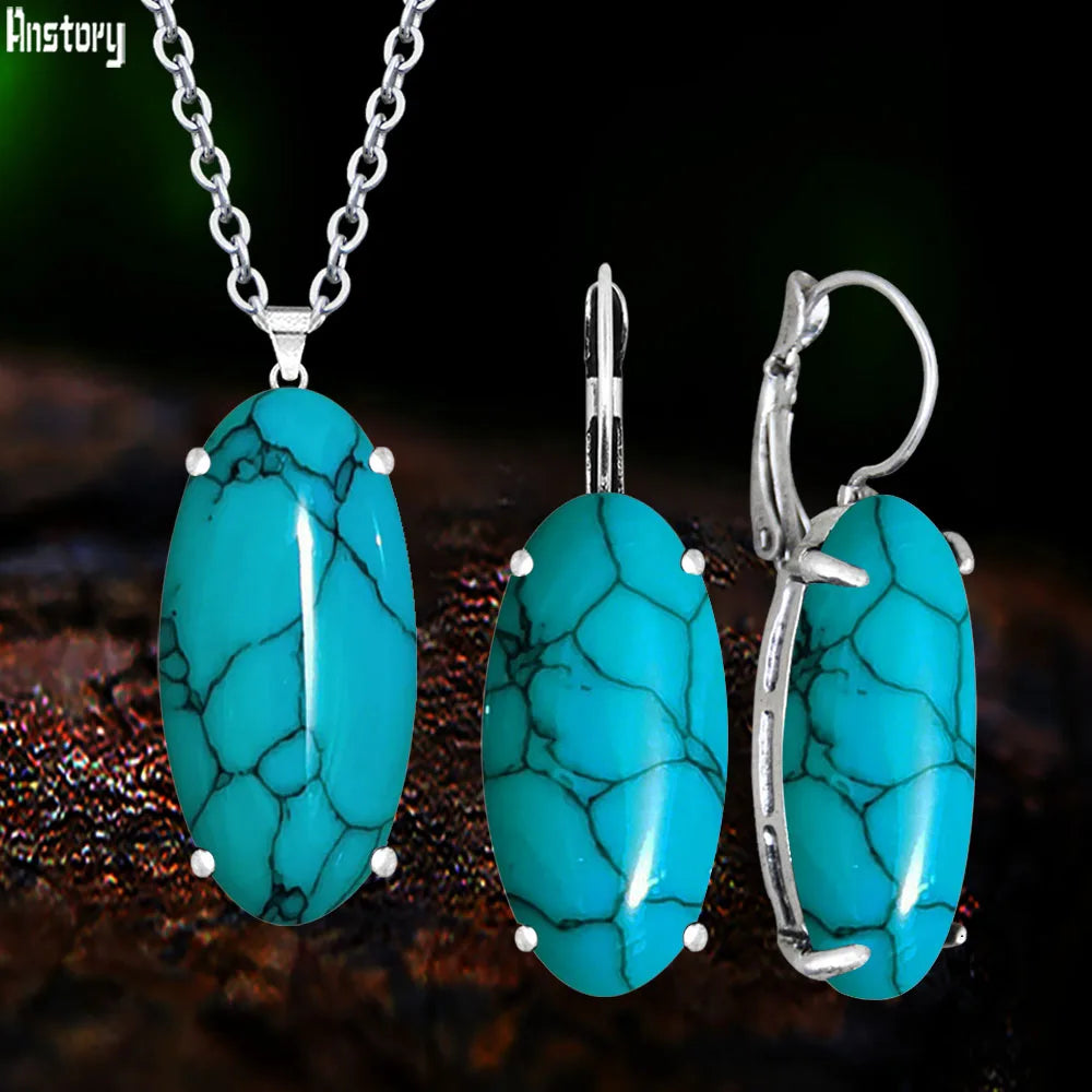 Vintage Eye Shape Pendant Synthetic — Swuffy