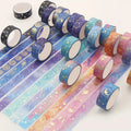 Nuvora Gold Foil Starry Sky Washi Tape Set- — Nuvora