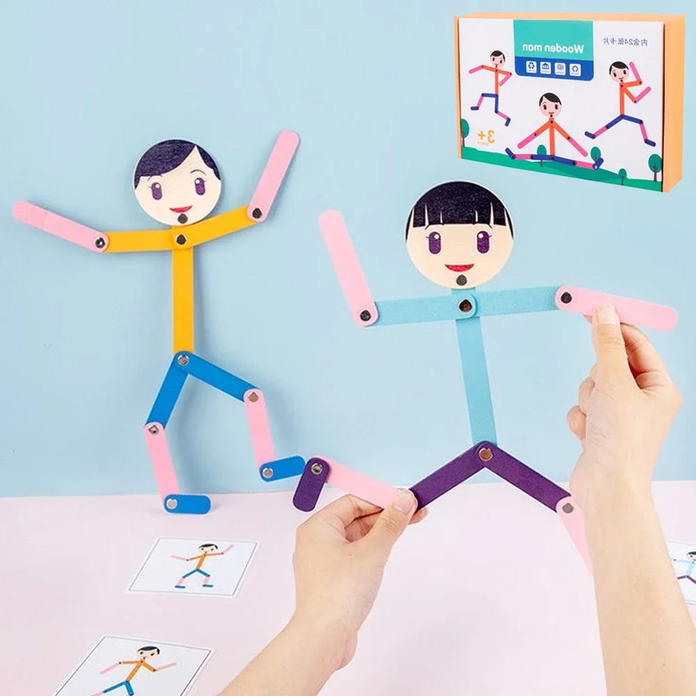 Sport Wooden Man Material Puzzle — Swuffy
