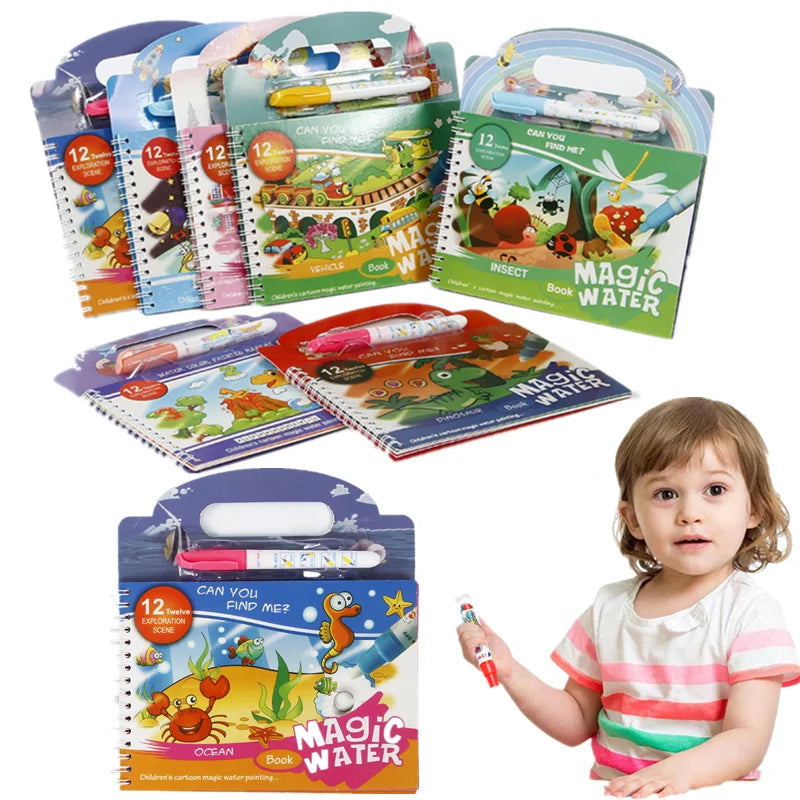 Magical Water Painting Book Toddler — Swuffy
