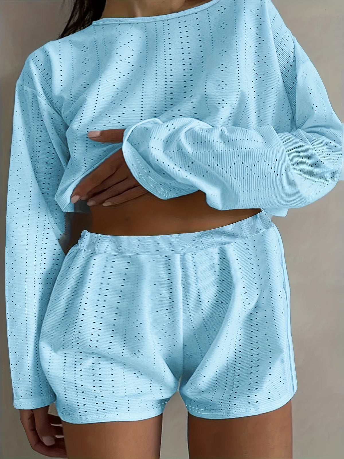 Plus Size Eyelet Shorts — Swuffy