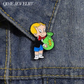 Nuvora Cartoon Richie Rich Money Bag Brooch Enamel — Nuvora