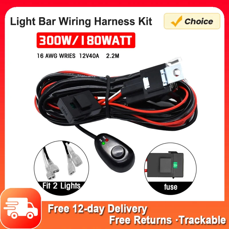 LED Light Bar Wiring Harness — Swuffy