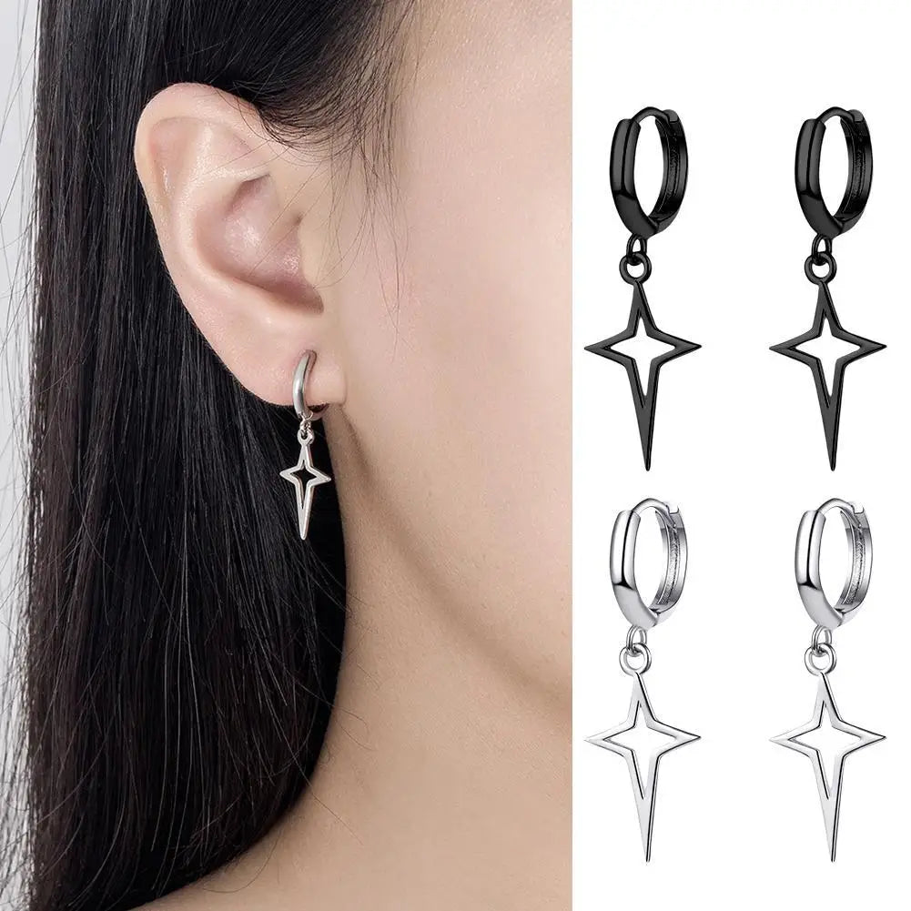 Hollow Dangle Earring Star Small — Swuffy