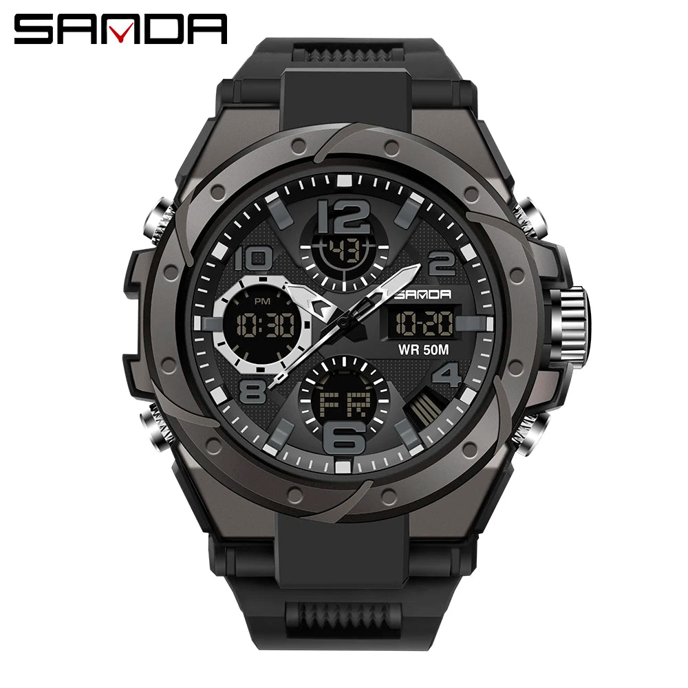 Sanda Waterproof Swimming Military Watch — Swuffy