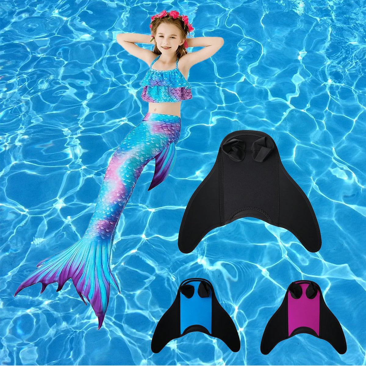 Mermaid Monofin Swim Fin Kids — Swuffy