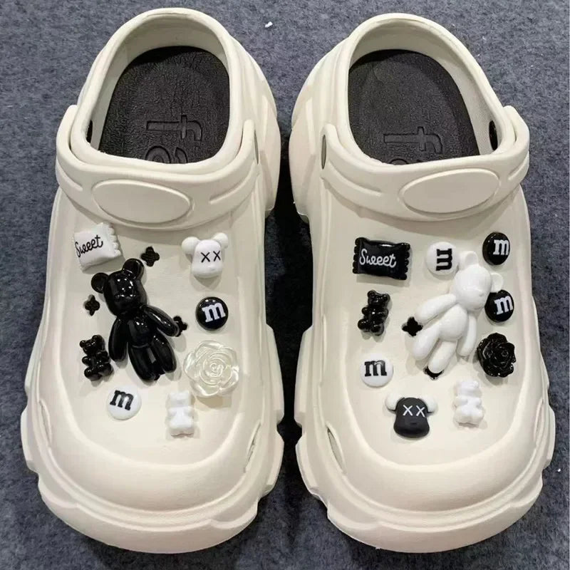 Whole Hole Shoes Charms Black — Swuffy