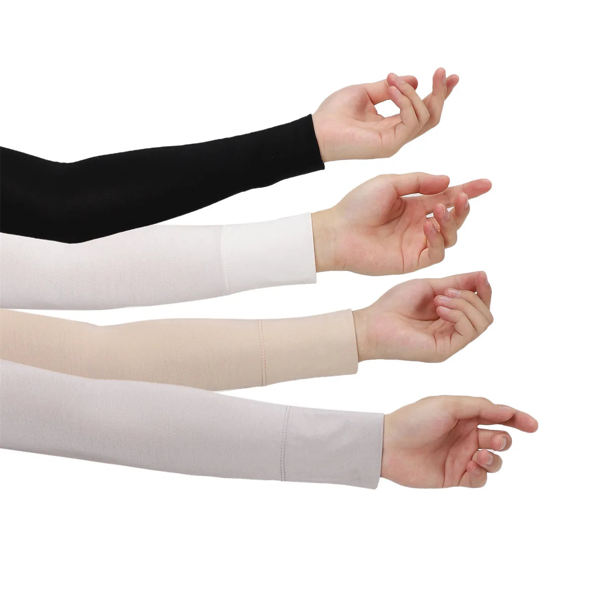 Nuvora Summer Cool Modal Cotton Arm Warmers Women — Nuvora