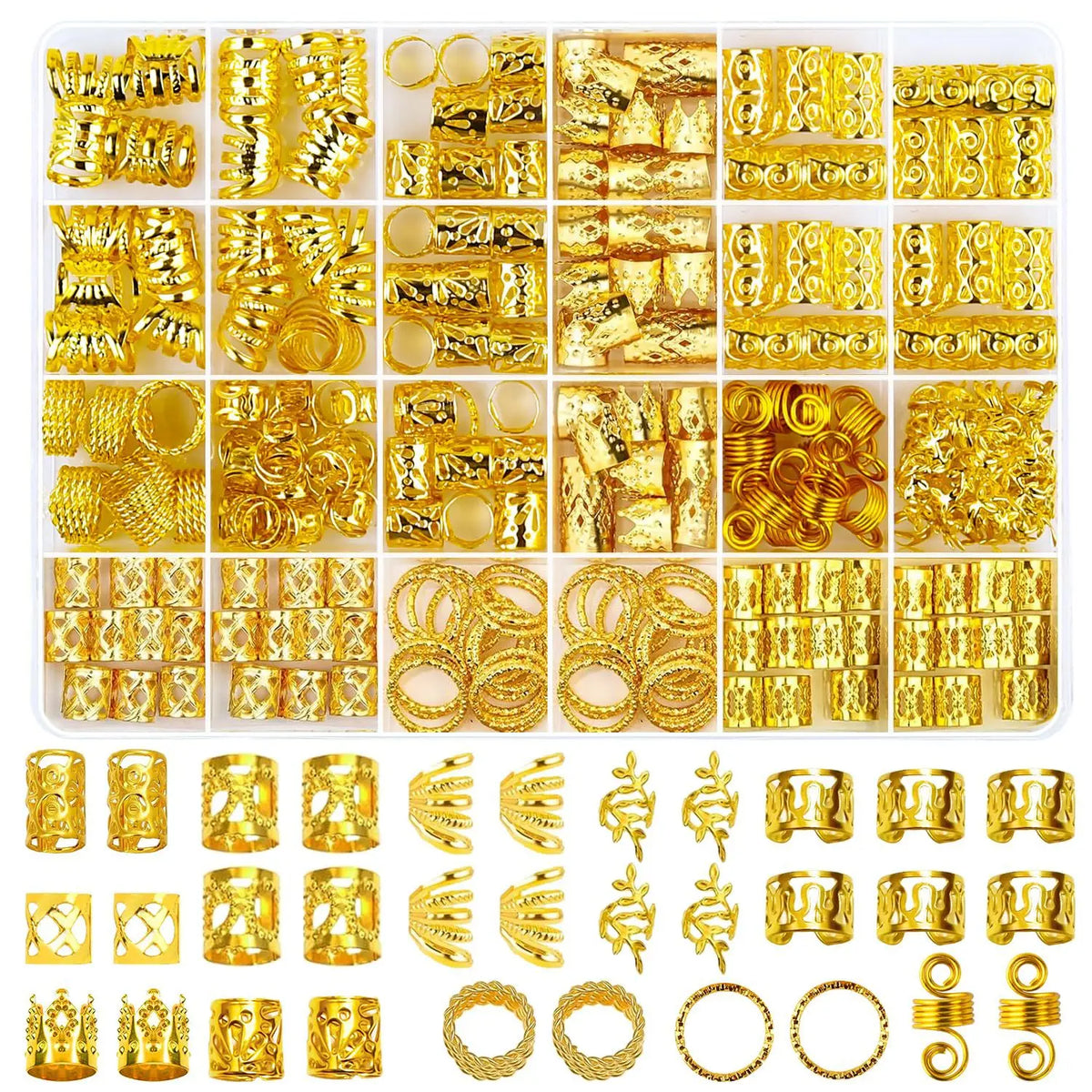 Silver Gold Hair Beads Jewelry — Swuffy