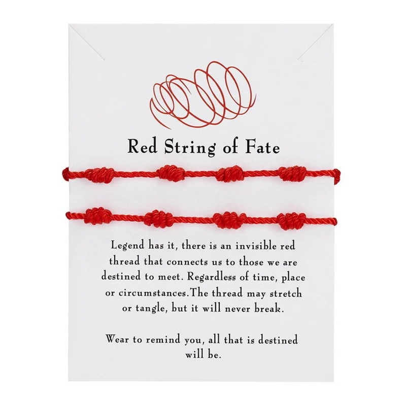 Knots Red String Bracelet Lucky — Swuffy