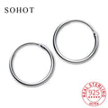 925 Sterling Silver Hoop Earrings — Swuffy
