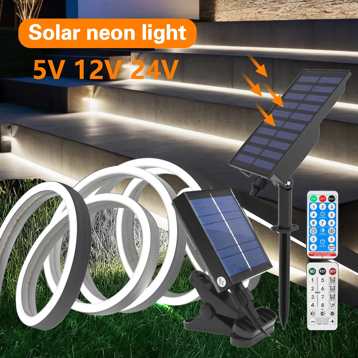 Solar LED Strip Outdoor Waterproof — Swuffy