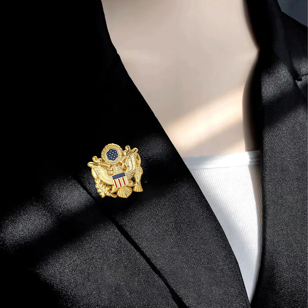 American Gold Cap Badge Pin — Swuffy