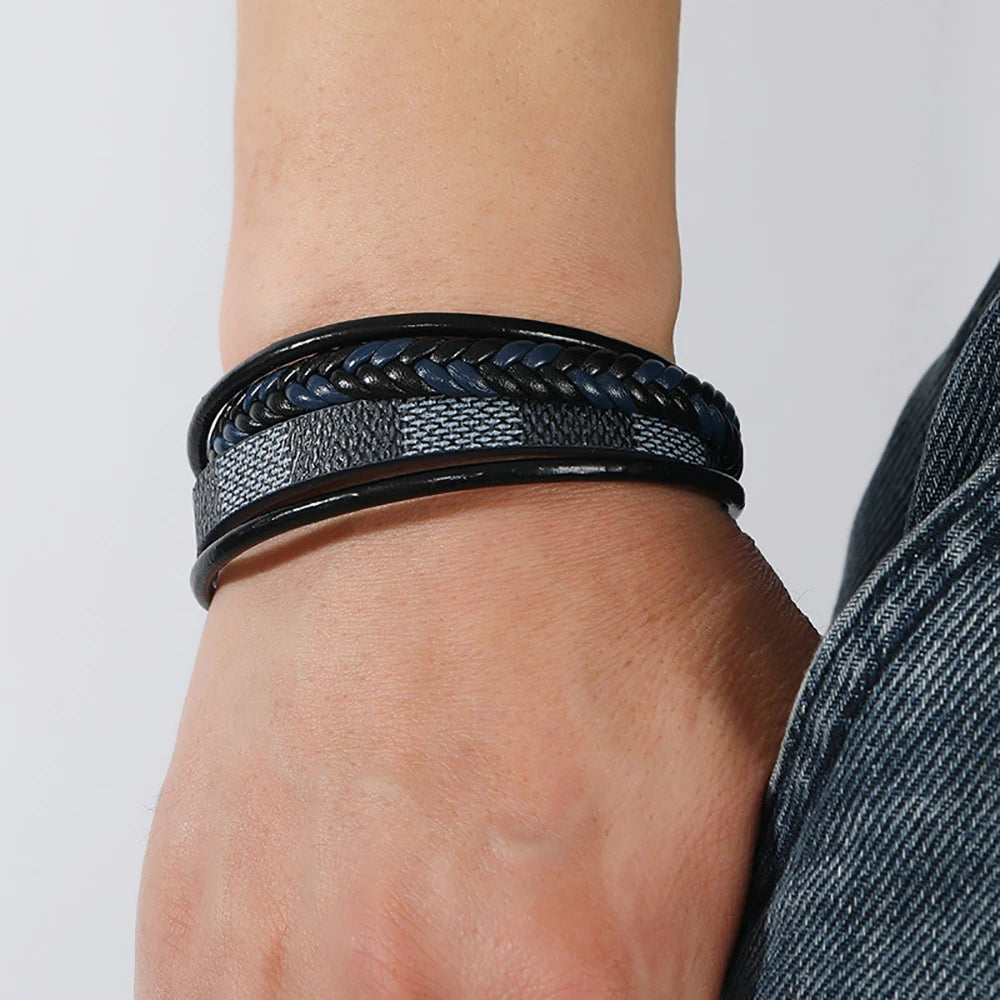 Leather Bracelet Leather Braided Bracelet — Swuffy