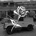 Beautiful Rose Flower Car Sticker — Swuffy