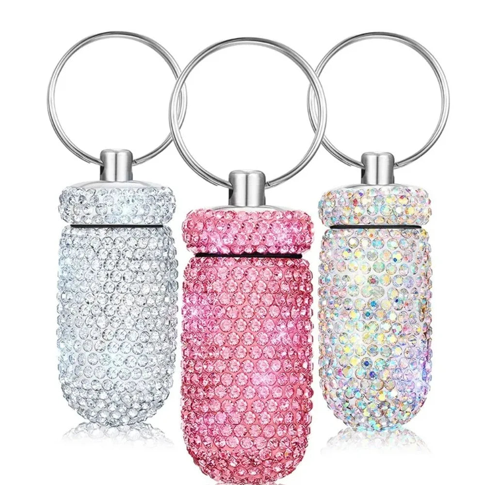 Bling Rhineston Pill Container Pill — Swuffy