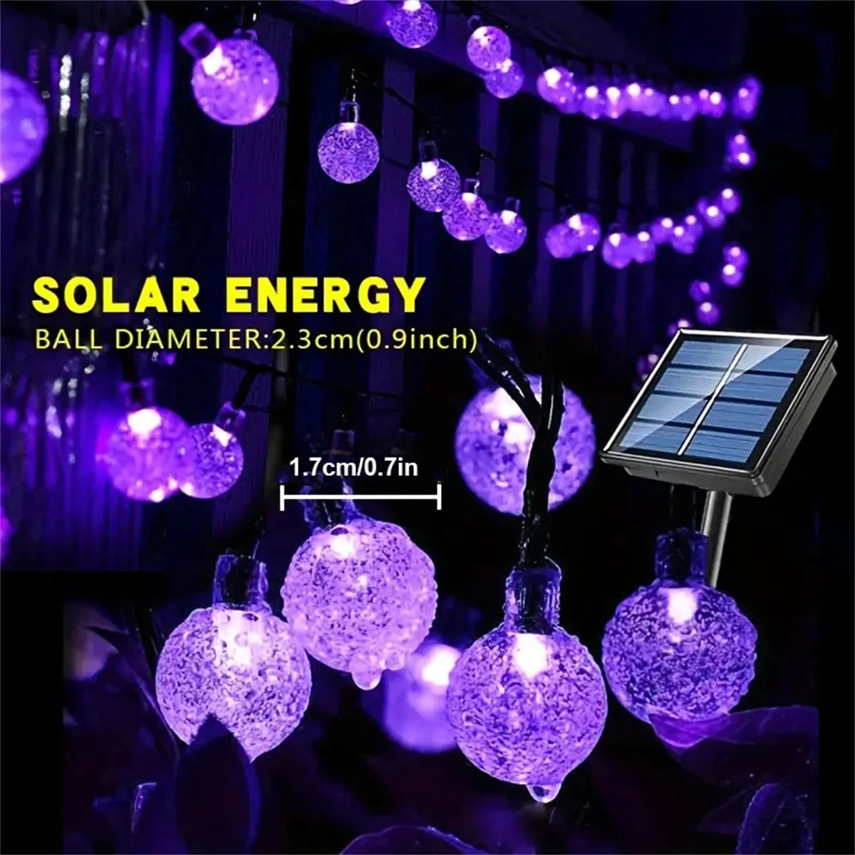 Solar Bubble Ball String Light — Swuffy