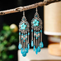 Flower Water Drop Earrings Retro — Swuffy