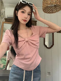 Korean V-Neck Top — Swuffy