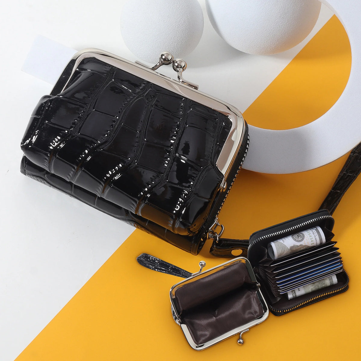 Wallet Card Slot Wallet PU — Swuffy