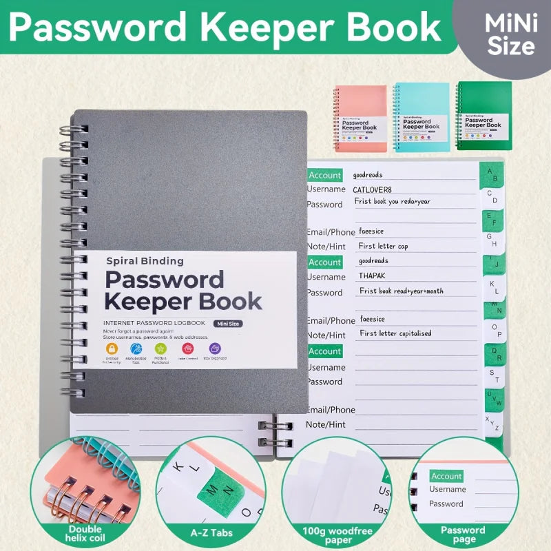 Password Storage Book Letter Password — Swuffy