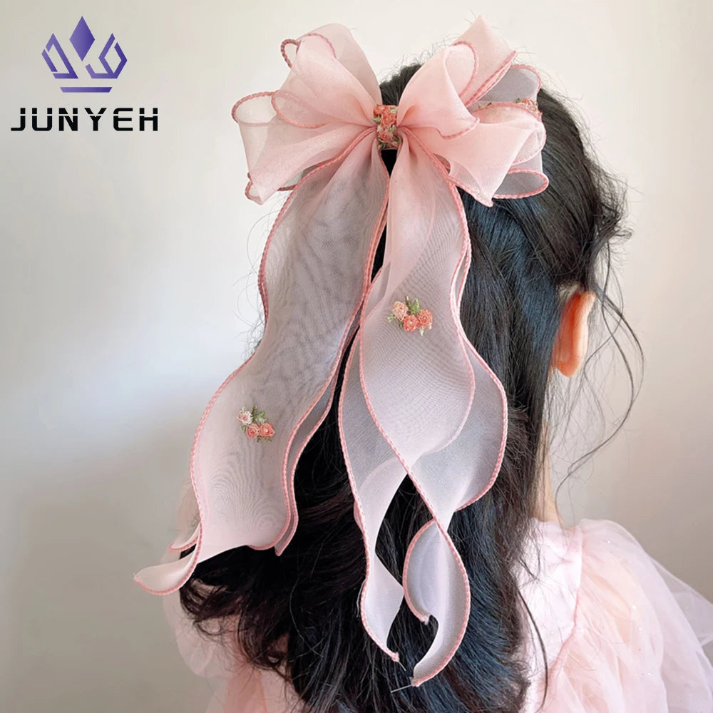 Nuvora Korean Children S Braided Hairpin Embroidered Floreal — Nuvora