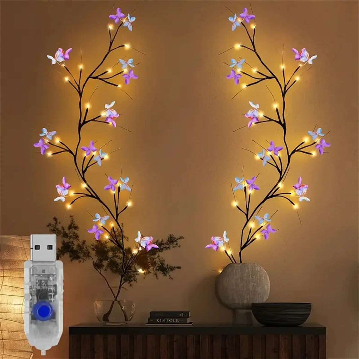 Willow Vine Light Butterfly Tree — Swuffy