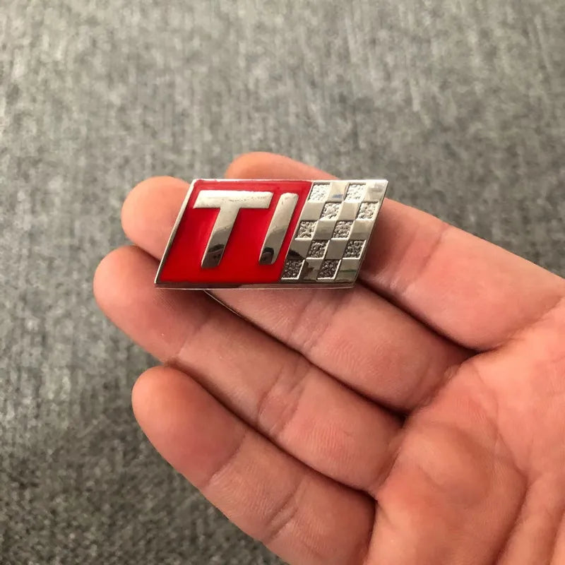 Metal Ti Logo Car Sticker — Swuffy