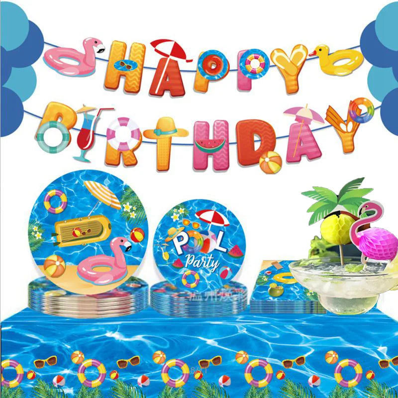 Beach Summer Pool Party Hawaiian — Swuffy