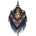 Floral Print Russian Square Scarf — Swuffy