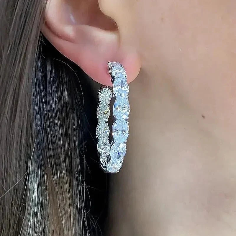 Huitan Big Hoop Earrings Full — Swuffy