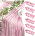 Light Pink Cheesecloth Table Runner — Swuffy