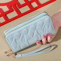 Trendy Solid Long Wallet Double — Swuffy
